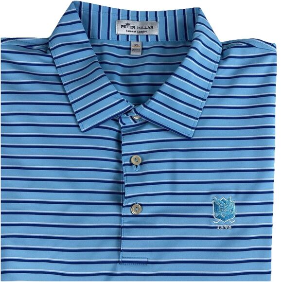 Peter Millar Summer Comfort Men's Golf Polo Shirt Size XL CC Logo - Picture 1 of 10
